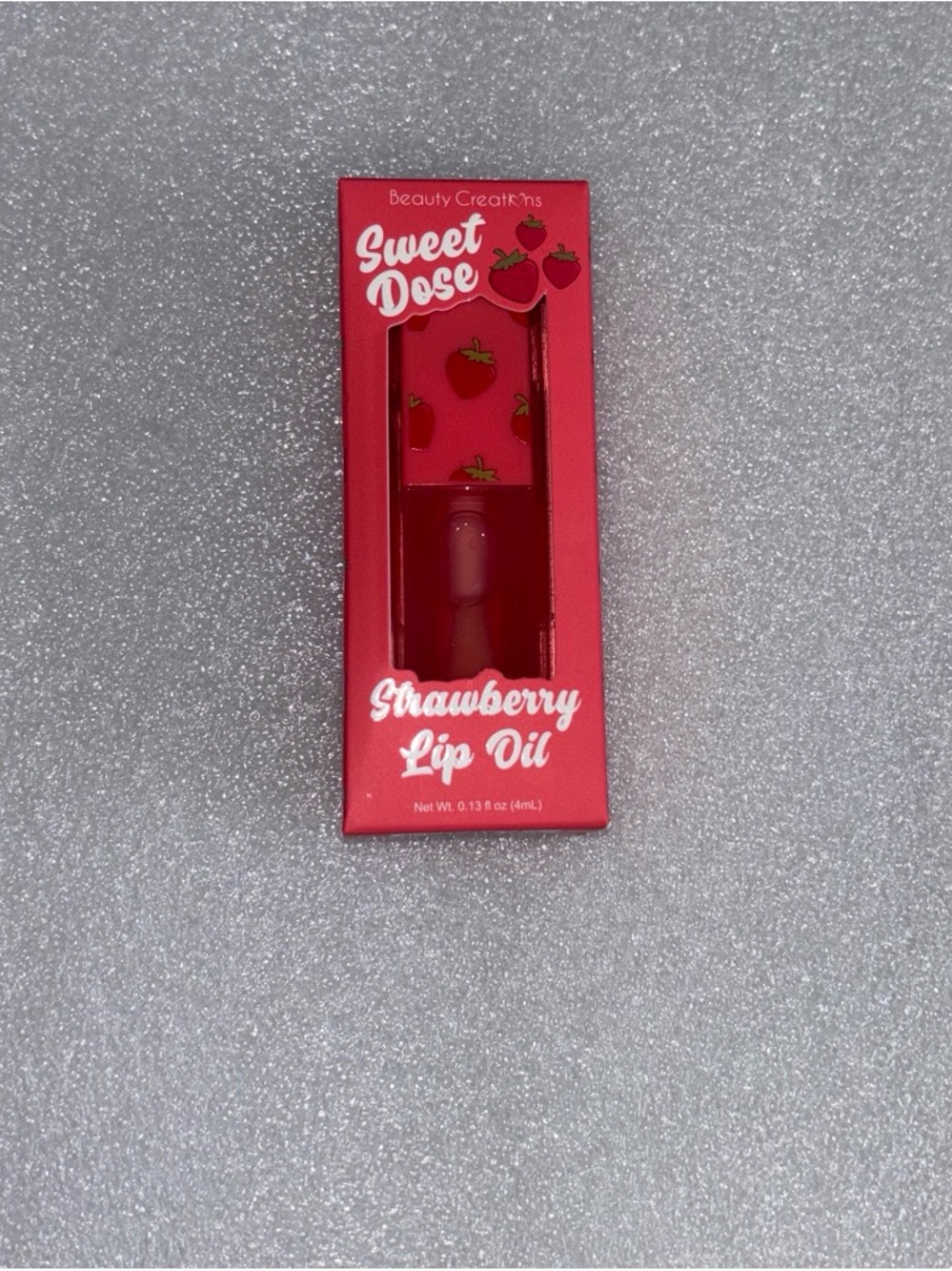Beauty Creations Sweet Dose Strawberry Lip Oil - Red